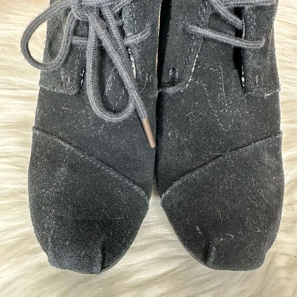 TOMS Desert Black Wedge Bootie Size 5.5 - Picture 3 of 12
